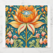 Étiquette Pour Bouteilles De Bière lotus (Étiquettes simples)