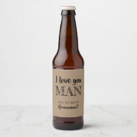 Love You Man - Drôle Groomsman Invitation