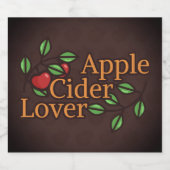 Étiquette Pour Bouteilles De Bière Lover de cidre de pomme (Étiquettes simples)
