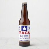 Étiquette Pour Bouteilles De Bière Maga Ultra (Devant)
