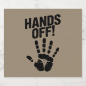 Étiquette Pour Bouteilles De Bière Mains De Mon Pays Mon Corps Medicare Politique (Étiquettes simples)