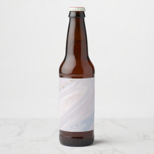 Étiquette Pour Bouteilles De Bière Marbre Pastel Pierre Parties scintillant Texture A