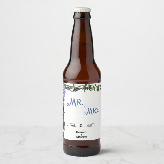 Étiquette Pour Bouteilles De Bière Mariage (Devant)