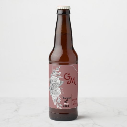 Étiquette Pour Bouteilles De Bière Mariage (Devant)