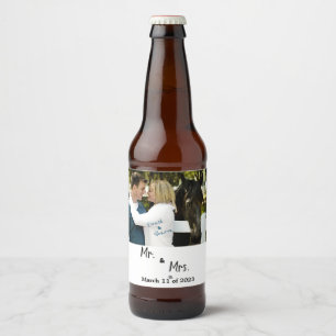 Étiquette Pour Bouteilles De Bière Mariage avec photo