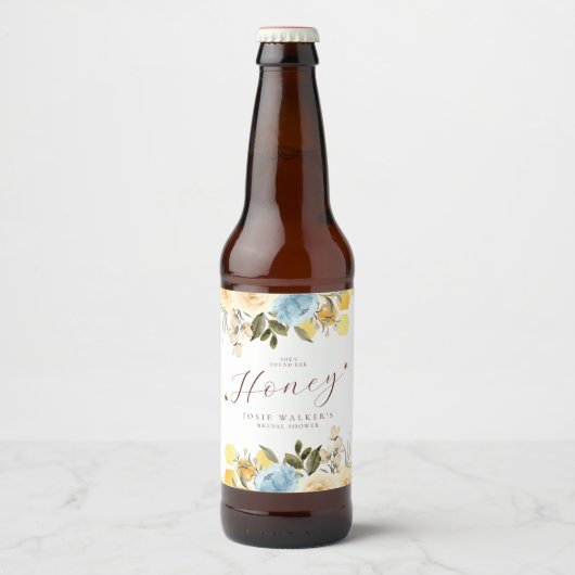 Étiquette Pour Bouteilles De Bière Mariage de l'Abeille (Devant)