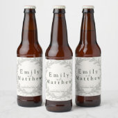 Étiquette Pour Bouteilles De Bière Mariage Elven Silverleaf (Bouteilles)
