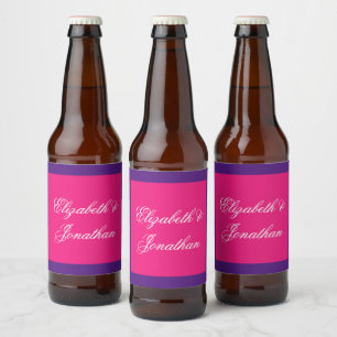 Étiquette Pour Bouteilles De Bière Mariage minimaliste mélange et assorti Lever de so