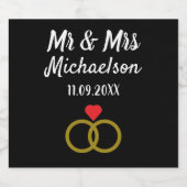 Étiquette Pour Bouteilles De Bière Mariage personnalisé (Étiquettes simples)