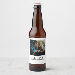 Étiquette Pour Bouteilles De Bière Mariage photo moderne