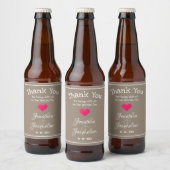 Étiquette Pour Bouteilles De Bière Mariage Rustic Chic Personnalisé Style Cool (Bouteilles)