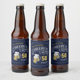 Étiquette Pour Bouteilles De Bière Marine Jaune Bravo Et Bières N'Importe Quel Âge An