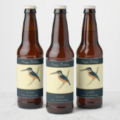 Étiquette Pour Bouteilles De Bière Martin-pêcheur asiatique (Bouteilles)