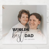 Étiquette Pour Bouteilles De Bière Meilleur papa du monde (Étiquettes simples)