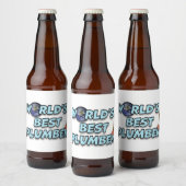 Étiquette Pour Bouteilles De Bière Meilleur plombier du monde (Bouteilles)