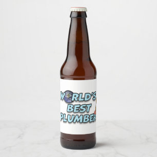 Étiquette Pour Bouteilles De Bière Meilleur plombier du monde