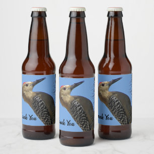 Étiquette Pour Bouteilles De Bière Merci Gila Woodpecker Photo Oiseau Appréciation