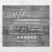 Étiquette Pour Bouteilles De Bière Merci Mariage rustique Barnyard (Étiquettes simples)