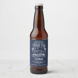 Étiquette Pour Bouteilles De Bière Merci Pour Être Un Stepdad Génial