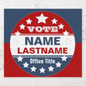 Étiquette Pour Bouteilles De Bière Modèle de campagne personnalisé (Étiquettes simples)