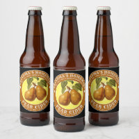 Modèle de cidre de poire maison vintage