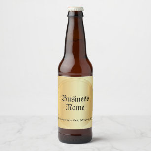 Étiquette Pour Bouteilles De Bière Modèle de script manuscrit glamour Faux Gold