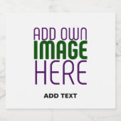 ÉTIQUETTE POUR BOUTEILLES DE BIÈRE MODELE DE TEXTE D'IMAGE BLANC SIMPLE ÉDITABLE MODE (Étiquettes simples)