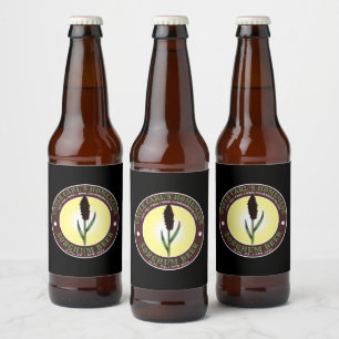 Étiquette Pour Bouteilles De Bière Modèle Étiquette de bière Sorghum fait maison