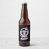 Étiquette Pour Bouteilles De Bière Monkey Space (Devant)