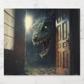 Étiquette Pour Bouteilles De Bière Monstres lurk (Étiquettes simples)