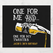 Étiquette Pour Bouteilles De Bière Mort à mes 20 ans (Étiquettes simples)