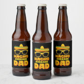 Étiquette Pour Bouteilles De Bière Nacho Moyenne Papa Cinco De Mayo Famille Matching (Bouteilles)