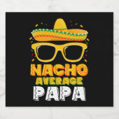 Étiquette Pour Bouteilles De Bière Nacho Moyenne Papa Famille Cinco De Mayo (Étiquettes simples)