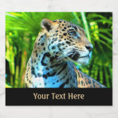 Étiquette Pour Bouteilles De Bière Nayla le Jaguar (Étiquettes simples)