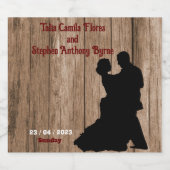 Étiquette Pour Bouteilles De Bière Noces de charpentier   (Étiquettes simples)