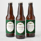 Étiquette Pour Bouteilles De Bière Noël traditionnel, Plaid (Bouteilles)