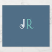 Étiquette Pour Bouteilles De Bière Nom personnalisé Monogramme (Étiquettes simples)