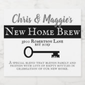 Étiquette Pour Bouteilles De Bière Nouvelle maison Cheers (Étiquettes simples)