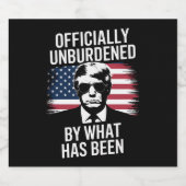 Étiquette Pour Bouteilles De Bière Officiellement Inoccupé Par Ce Qui A Été Trump (Étiquettes simples)