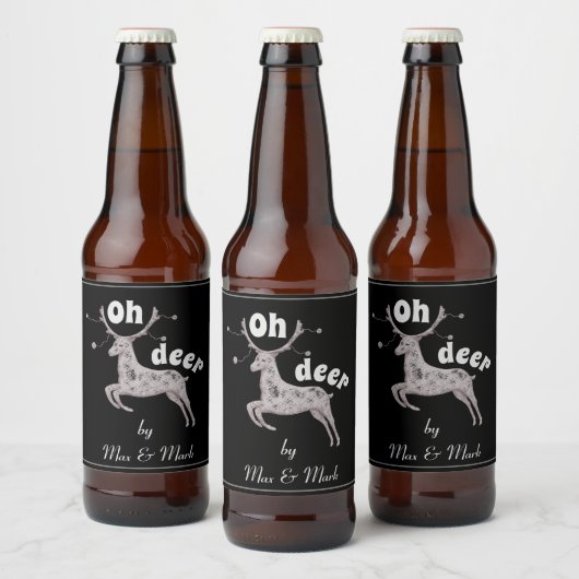 Étiquette Pour Bouteilles De Bière Oh Deer (Bouteilles)