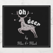 Étiquette Pour Bouteilles De Bière Oh Deer (Étiquettes simples)