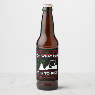 Étiquette Pour Bouteilles De Bière Oh Quelle Joie De Rouler En Voiturette De Golf Noë