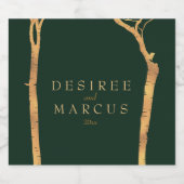 Étiquette Pour Bouteilles De Bière Oiseaux d'or (Étiquettes simples)