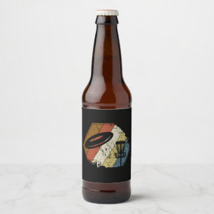 Étiquette Pour Bouteilles De Bière Panier de Disc Golf Rétro