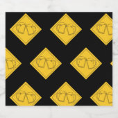 Étiquette Pour Bouteilles De Bière Panneau pour amateurs de bière (Étiquettes simples)