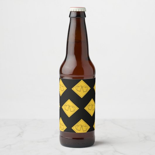 Étiquette Pour Bouteilles De Bière Panneau pour amateurs de bière (Devant)