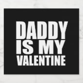 Étiquette Pour Bouteilles De Bière Papa, c'est ma Saint Valentin (Étiquettes simples)