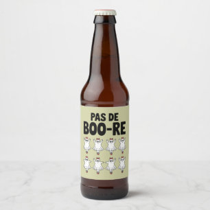 Étiquette Pour Bouteilles De Bière Pas de Boo-re Ballerina Ghost Halloween Éffrayant