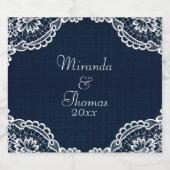 Étiquette Pour Bouteilles De Bière Pays Dentelle & Denim (Étiquettes simples)