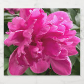 Étiquette Pour Bouteilles De Bière Peony (Étiquettes simples)